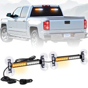 AINBIN 24 LED Amber White Emergency Strobe Lights