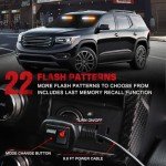 AINBIN 24 LED Amber White Emergency Strobe Lights