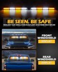 HLauto 604N Amber White Emergency Strobe Light Bar