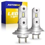 AUTOONE H7 LED Fog Lights - Super Bright Pack of 2