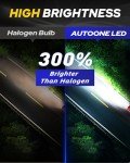AUTOONE H7 LED Fog Lights - Super Bright Pack of 2