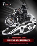MZS Chrome Motorcycle Foot Pegs & Floorboards