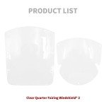 HDBUBALUS Windshield Fairing Kit for Sportster & Dyna