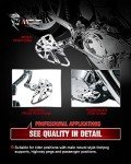 MZS Chrome Motorcycle Foot Pegs & Floorboards