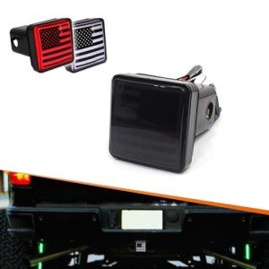 LED Brake Light for Trailer Hitch Cover - Flag