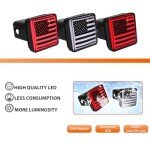 LED Brake Light for Trailer Hitch Cover - Flag