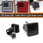 LED Brake Light for Trailer Hitch Cover - Flag