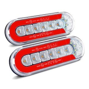6-Inch Oval LED Boat Trailer Lights Set
