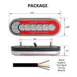6-Inch Oval LED Boat Trailer Lights Set