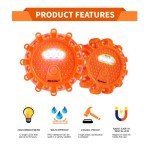 Markstor LED Road Flares - 3 Pack Emergency Kit
