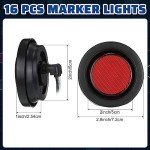 16 Pcs Waterproof LED Marker Lights for Trailers