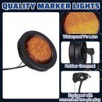 16 Pcs Waterproof LED Marker Lights for Trailers
