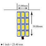 Warm White LED Dome Light with Adapters