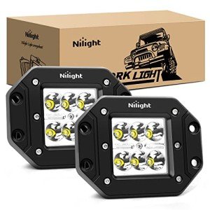 Nilight 18W Spot LED Work Light Bar - 2PCS