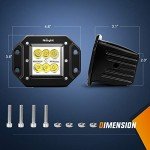 Nilight 18W Spot LED Work Light Bar - 2PCS