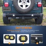 Nilight 18W Spot LED Work Light Bar - 2PCS