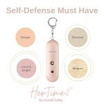 Personal Safety Alarm Keychain with Strobe Light