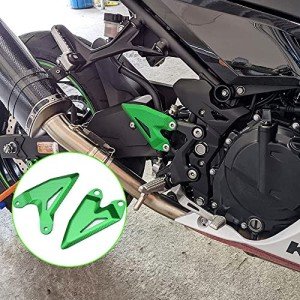 LEDISHUN Foot Pegs and Heel Guard for Kawasaki