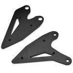 LEDISHUN Foot Pegs and Heel Guard for Kawasaki