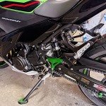 LEDISHUN Foot Pegs and Heel Guard for Kawasaki