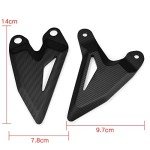 LEDISHUN Foot Pegs and Heel Guard for Kawasaki
