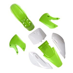 Kawasaki KX65 Plastic Fairing Kit - Green & White
