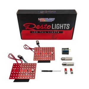 Chevy C10 Red LED Tail Lights Kit 1973-1987
