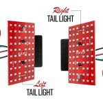 Chevy C10 Red LED Tail Lights Kit 1973-1987