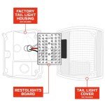 Chevy C10 Red LED Tail Lights Kit 1973-1987