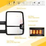 Towing Mirrors for 2014-2018 Chevy GMC Trucks