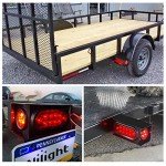 Nilight Trailer Light Housing Kit with LED Lights