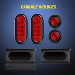 Nilight Trailer Light Housing Kit with LED Lights