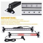 XRIDONSEN 2-in-1 LED Traffic Advisor Light Bar