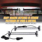 XRIDONSEN 2-in-1 LED Traffic Advisor Light Bar