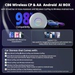 Wireless CarPlay and Android Auto Adapter Box