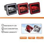 LED Brake Light for 2" Trailer Hitch Cover