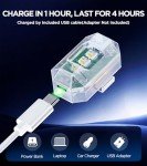 4Pcs USB Rechargeable LED Strobe Lights with Remote