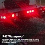 4" LED Trailer Tail Lights Kit with Wiring