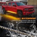 2PCS 70" Amber Strobe Light Strips for Trucks