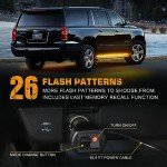 2PCS 70" Amber Strobe Light Strips for Trucks