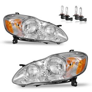 Toyota Corolla Headlight Assembly (2003-2008) - Pair