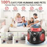 Ultrasonic Mouse Repellent with LED Strobe Light