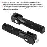 Foldable Motorcycle Foot Pegs for Passengers - Black