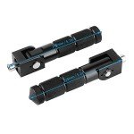 Foldable Motorcycle Foot Pegs for Passengers - Black