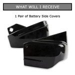 Black Battery Side Covers for V-Star 650 Models
