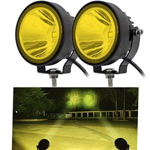 Bright Yellow LED Fog Lights for Off-Road Use