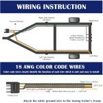 HayEastdor 22FT 4-Pin Trailer Light Wiring Kit