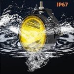 Bright Yellow LED Fog Lights for Off-Road Use
