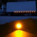 8Pcs Amber LED Side Marker Lights for Trailers