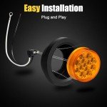 8Pcs Amber LED Side Marker Lights for Trailers
